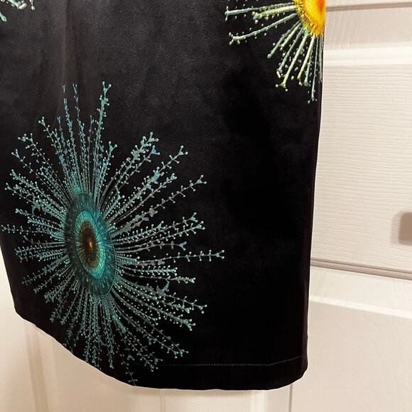 Moschino Y2K 90s Satin Scoop Back Printed BodyCon Spaghetti Strap Dress Black 6 - Picture 11 of 14